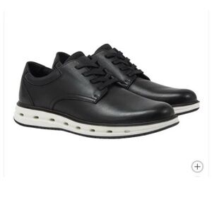 Lands' End Men's Sport Oxford Black Comfort Casual Dress Shoes Men's Size 8